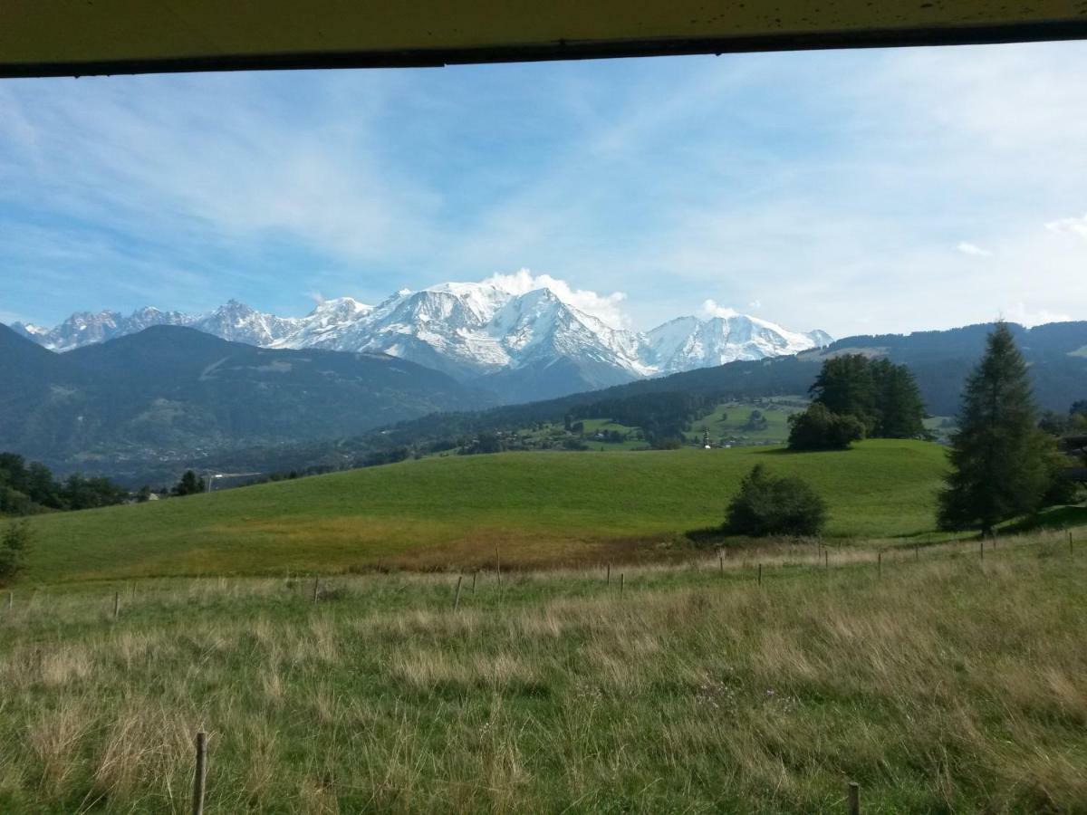 Rez De Chaussee Tres Calme Vue Mont-Blanc Combloux Exterior foto